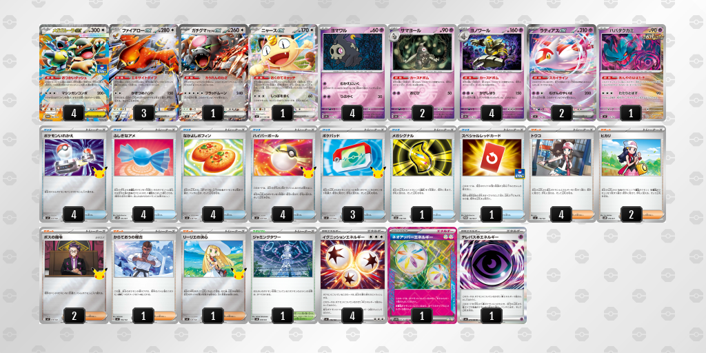 ベスト8 メガガルーラex 60枚デッキレシピ