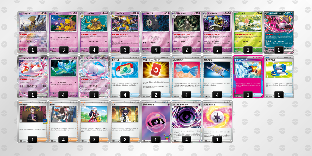 ベスト4|kent選手|ブルンゲルexのデッキレシピ