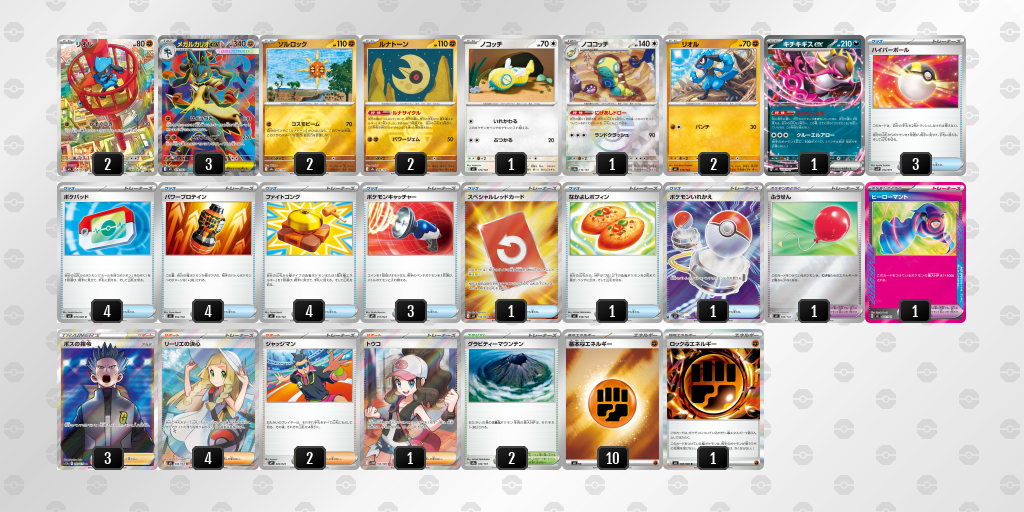 ベスト8｜B・フェルナンデス選手｜メガルカリオexのデッキレシピ