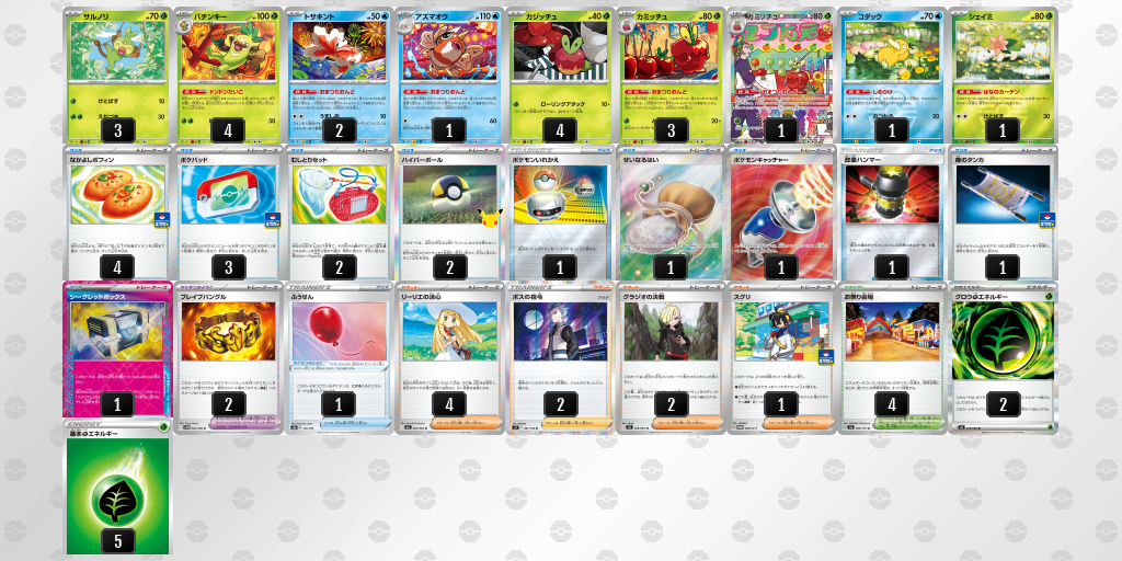 ベスト8｜ロミオ選手｜カミッチュ／バチンキーのデッキレシピ