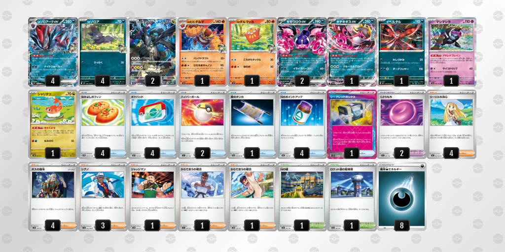 ベスト8｜ぐじ選手｜Nのゾロアークexのデッキレシピ