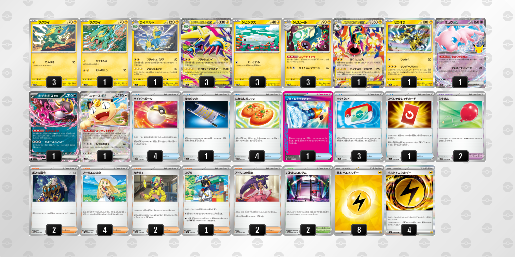 ベスト8 メガライボルトex 60枚デッキレシピ