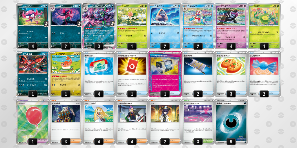 ベスト4｜ハメハ選手｜マリィのオーロンゲexのデッキレシピ