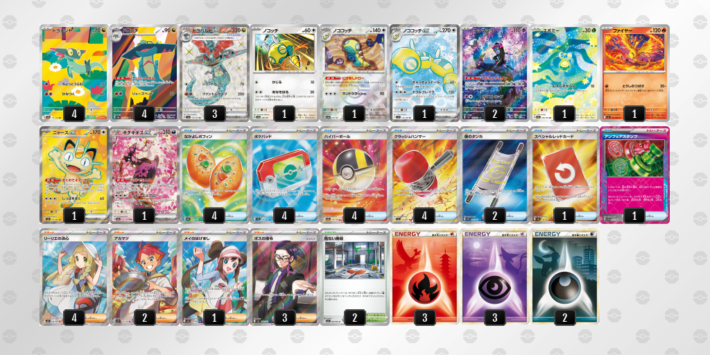 ベスト8｜しろくま選手｜ドラパルトex／ノココッチのデッキレシピ