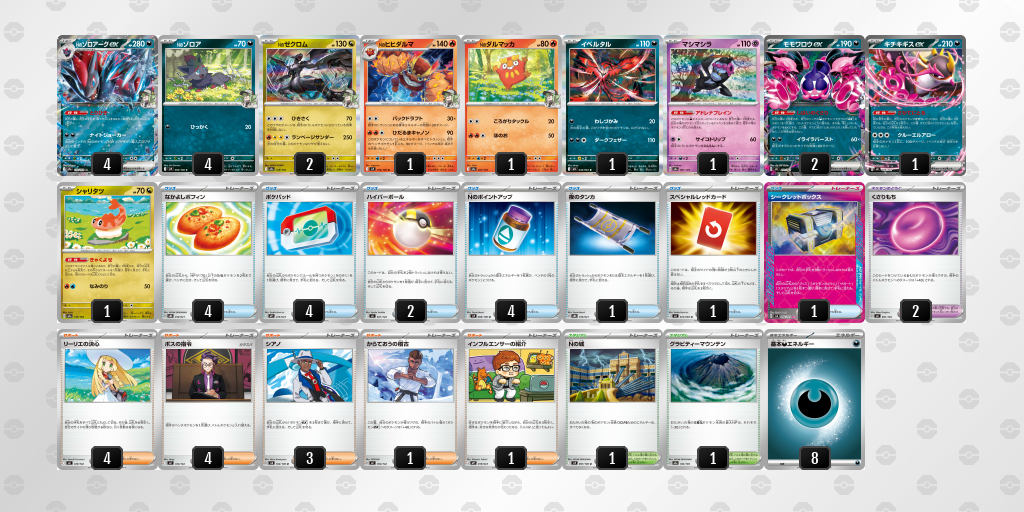 ベスト4｜みつ選手｜Nのゾロアークexのデッキレシピ