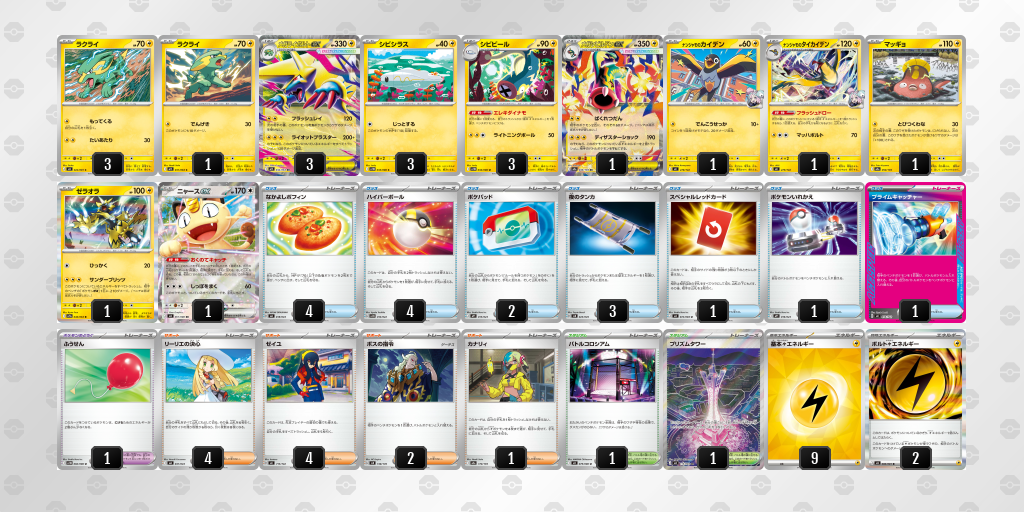 ベスト4 メガライボルトex 60枚デッキレシピ