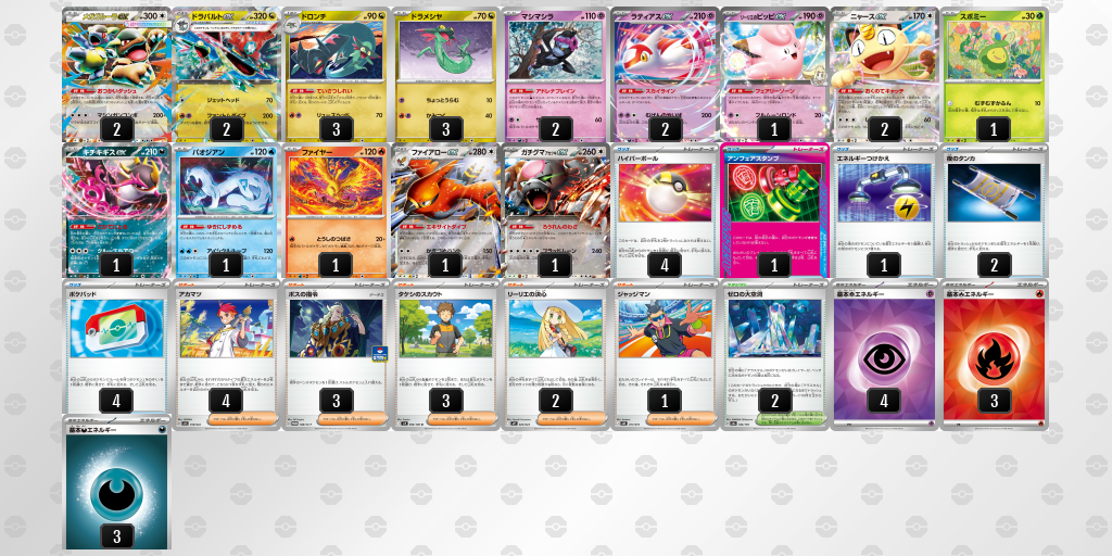 ベスト8｜トシア選手｜メガガルーラexのデッキレシピ