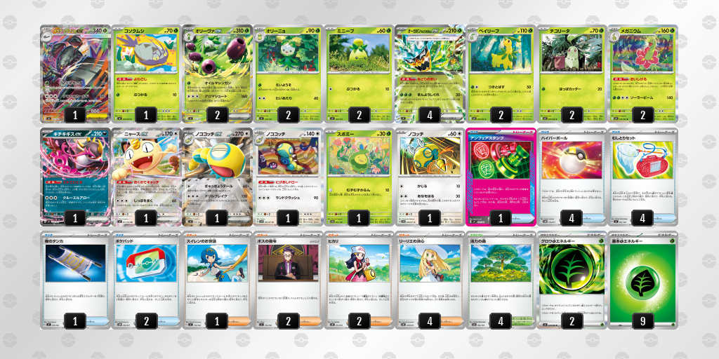 ベスト4｜ドット選手｜オーガポン みどりのめんexのデッキレシピ