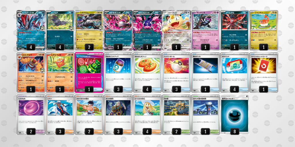 ベスト8｜しるこ選手｜Nのゾロアークexのデッキレシピ