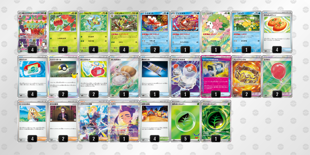 ベスト4｜maruko選手｜カミッチュ／バチンキーのデッキレシピ