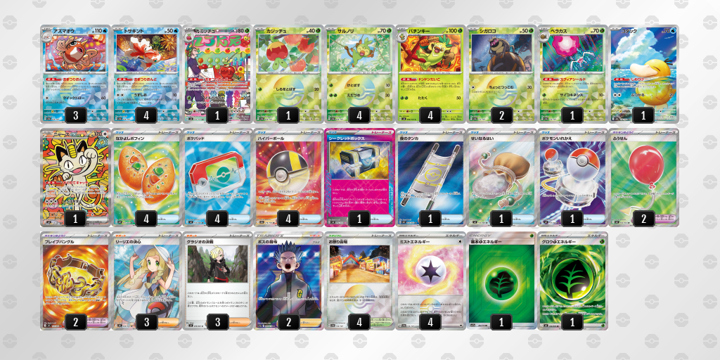 ベスト4｜モリリン選手｜カミッチュ／バチンキーのデッキレシピ