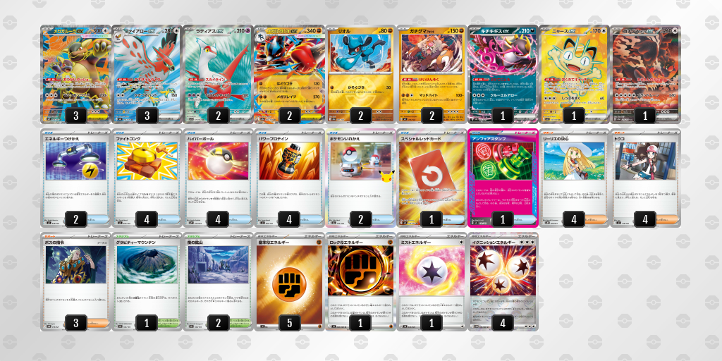 ベスト8｜キタ選手｜メガガルーラexのデッキレシピ