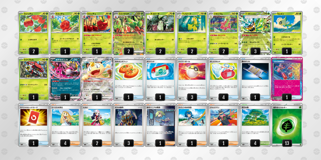 ベスト4｜ほっけ選手｜カミツオロチex／オーガポン みどりのめんexのデッキレシピ