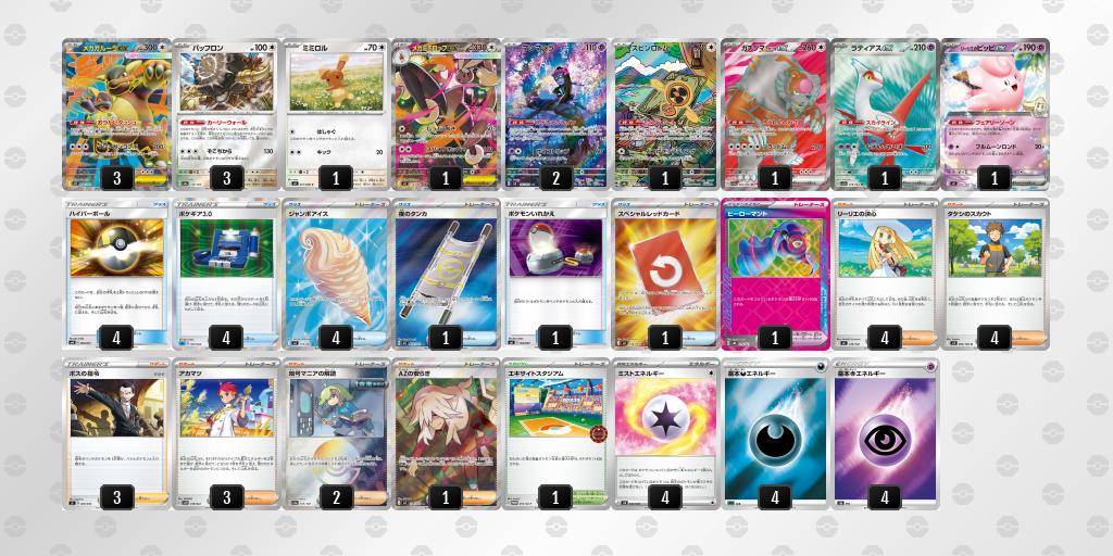 ベスト8｜るがるがん選手｜メガガルーラexのデッキレシピ