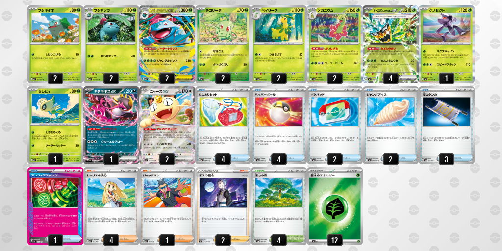 ベスト8｜KJ選手｜オーガポン みどりのめんexのデッキレシピ