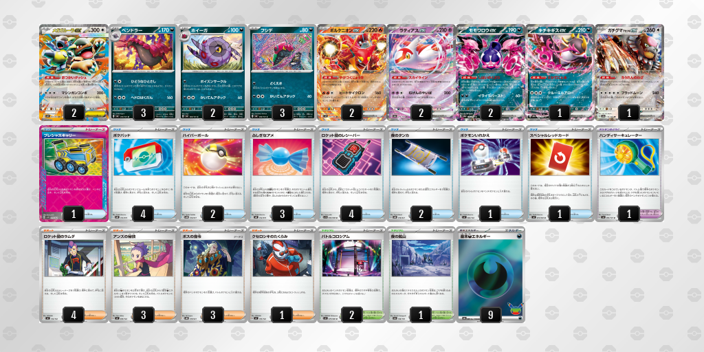 ベスト8｜でね選手｜メガガルーラexのデッキレシピ