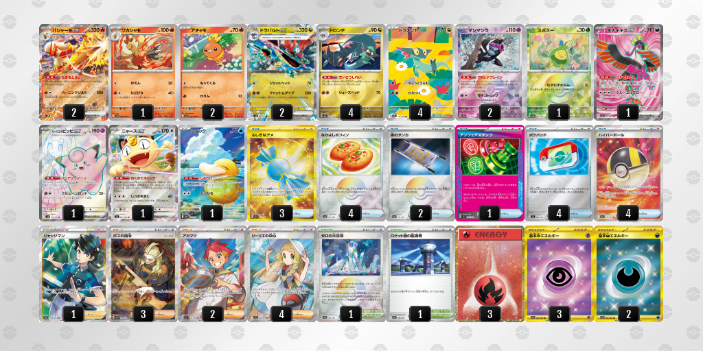 ベスト8|くろねこ選手|ドラパルトex/バシャーモexのデッキレシピ