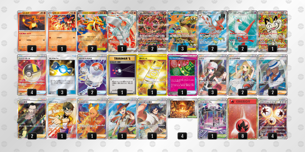 ベスト4|onちゃん(ゆー)選手|メガガルーラexのデッキレシピ