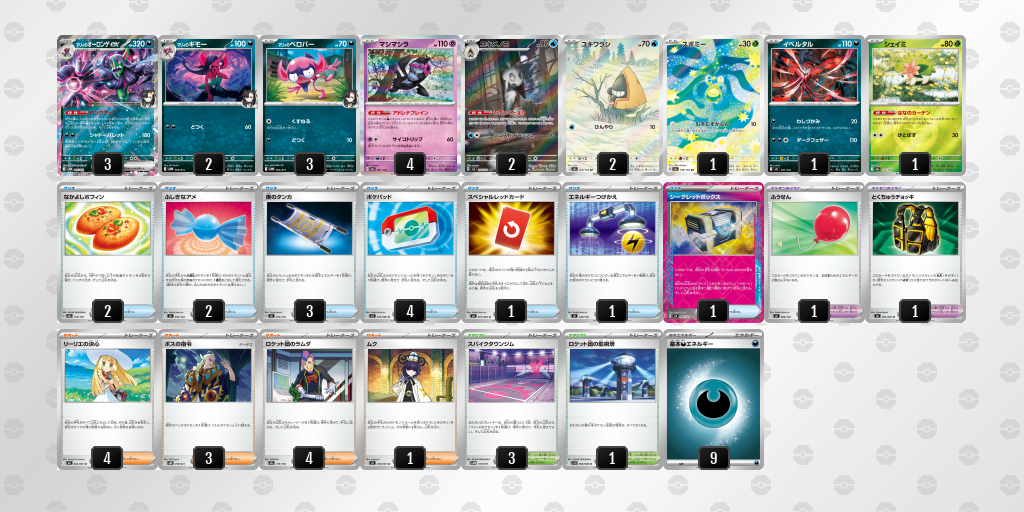ベスト4｜しょう選手｜マリィのオーロンゲexのデッキレシピ