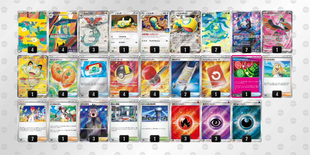 ベスト8｜りんたろー選手｜ドラパルトex／ノココッチのデッキレシピ