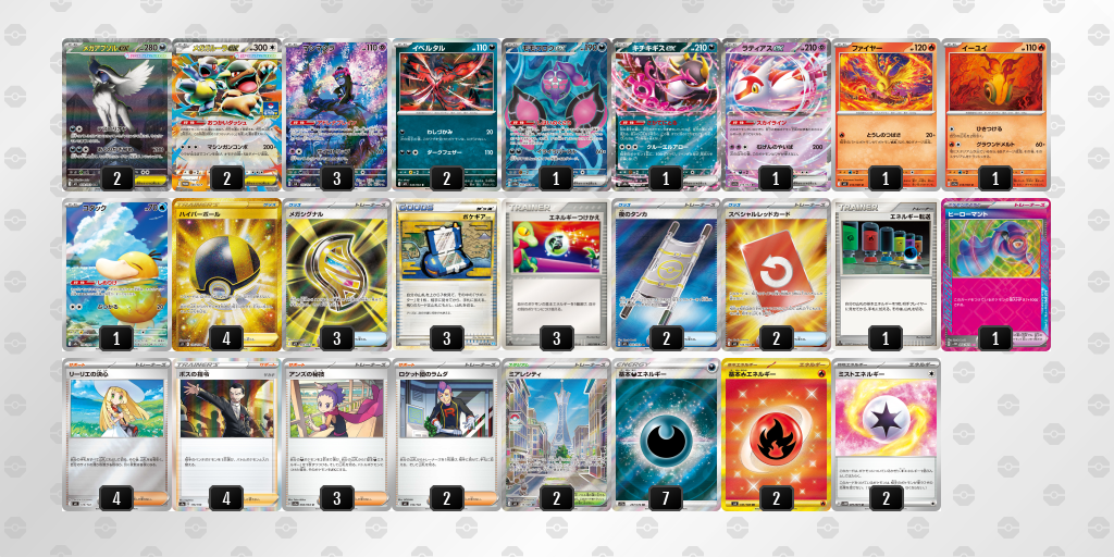 ベスト4｜ヨウ選手｜メガアブソルexのデッキレシピ