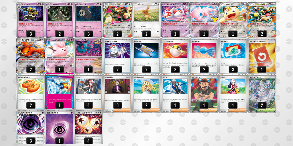 ベスト4｜ふみち選手｜メガガルーラexのデッキレシピ