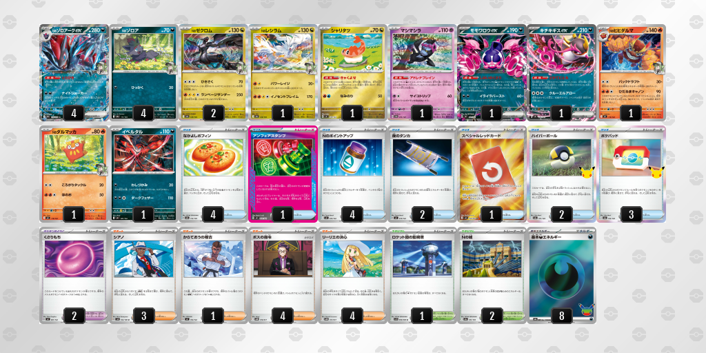 ベスト8|ジョルノ・ジョバァーナ選手|Nのゾロアークexのデッキレシピ