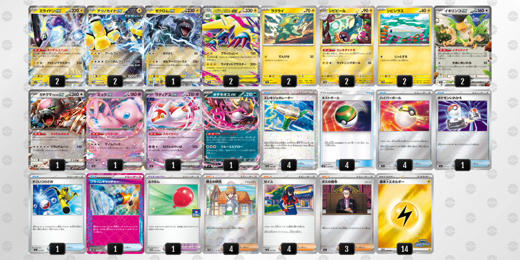 ベスト16 メガライボルトex 60枚デッキレシピ
