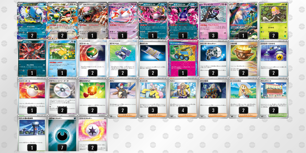 ベスト4 メガガルーラex 60枚デッキレシピ