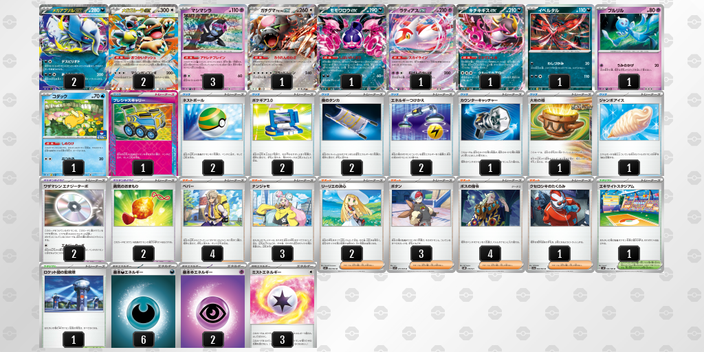ベスト4 メガガルーラex 60枚デッキレシピ