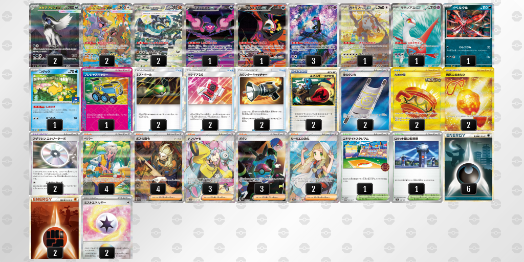 ベスト4 メガガルーラex 60枚デッキレシピ