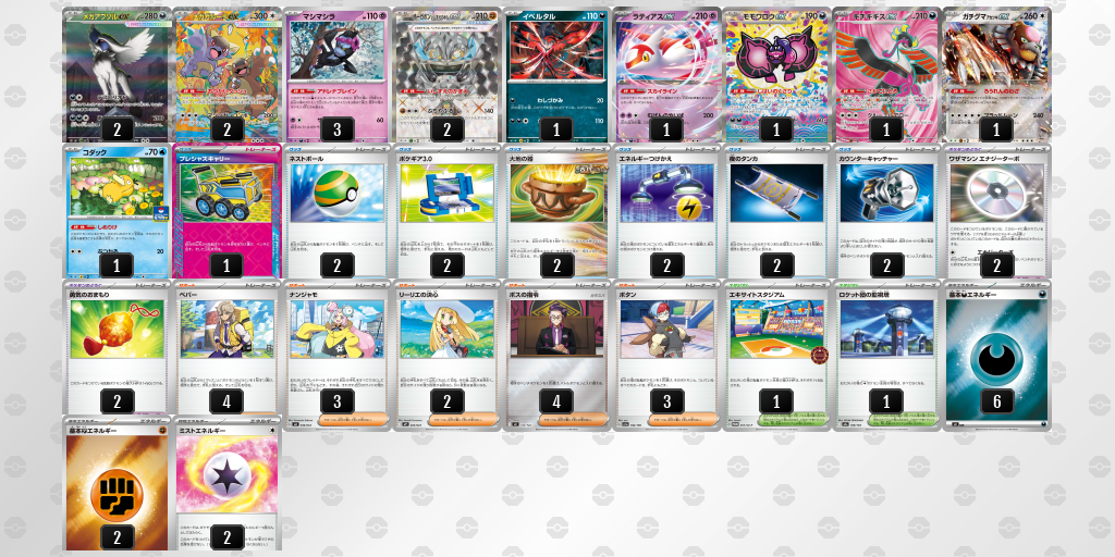 ベスト16 メガガルーラex 60枚デッキレシピ