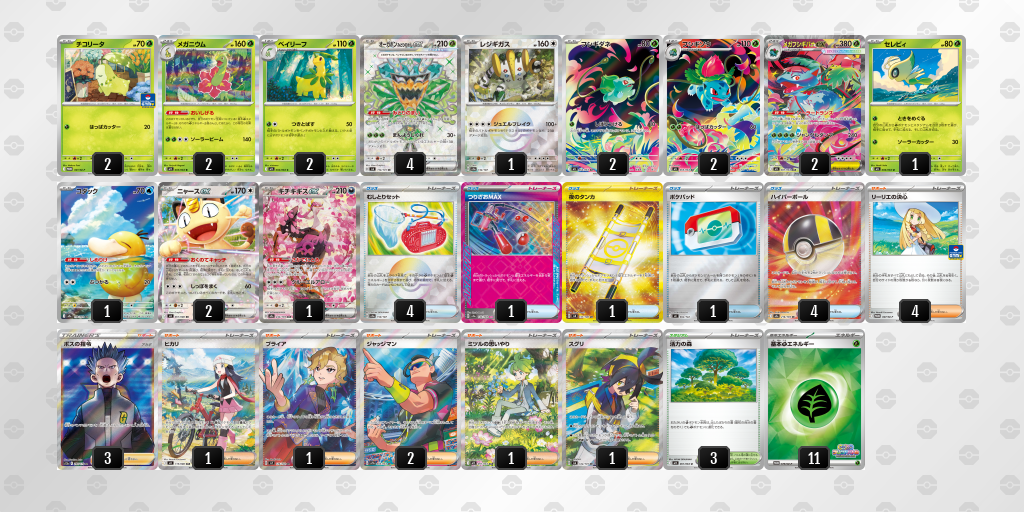ベスト4 オーガポン みどりのめんex 60枚デッキレシピ