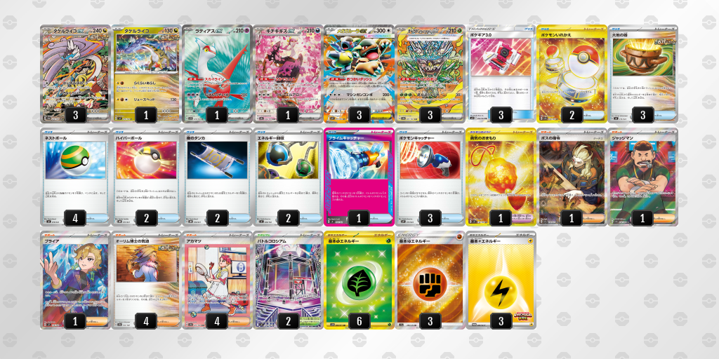 ベスト8 メガガルーラex 60枚デッキレシピ