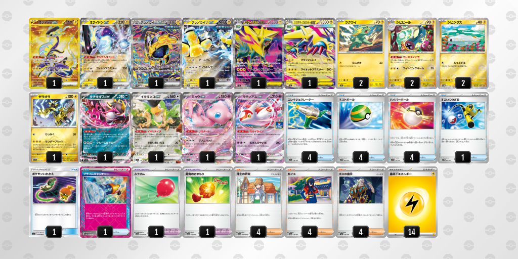 ベスト8 メガライボルトex 60枚デッキレシピ