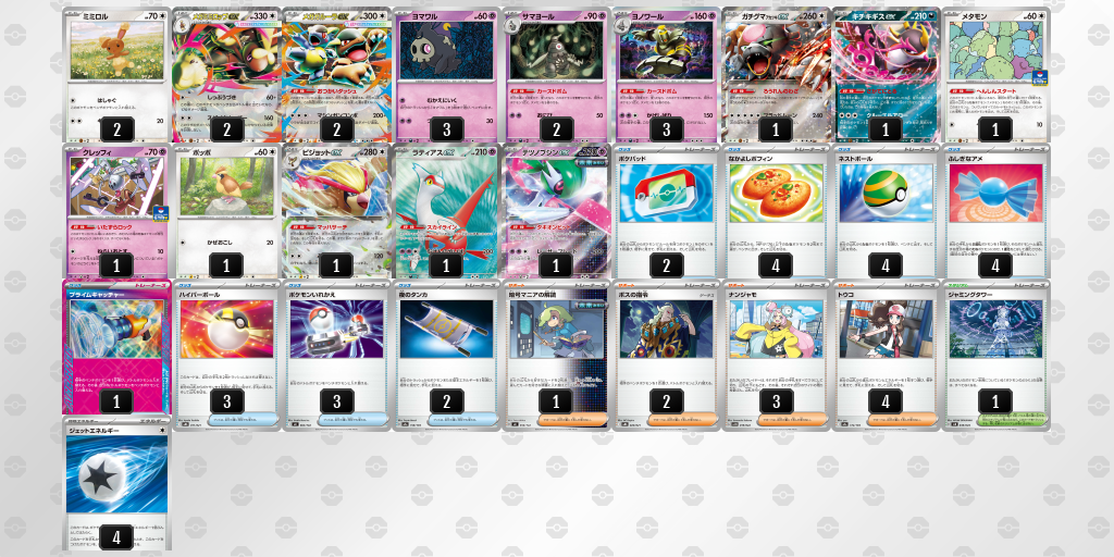 ベスト8 メガガルーラex 60枚デッキレシピ
