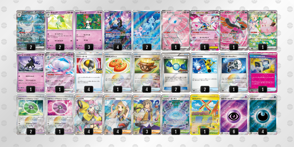 ベスト8 ブルンゲルex／リーリエのピッピex 60枚デッキレシピ