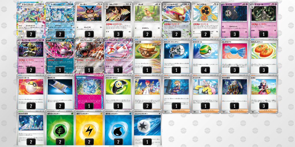ベスト16 テラパゴスex 60枚デッキレシピ