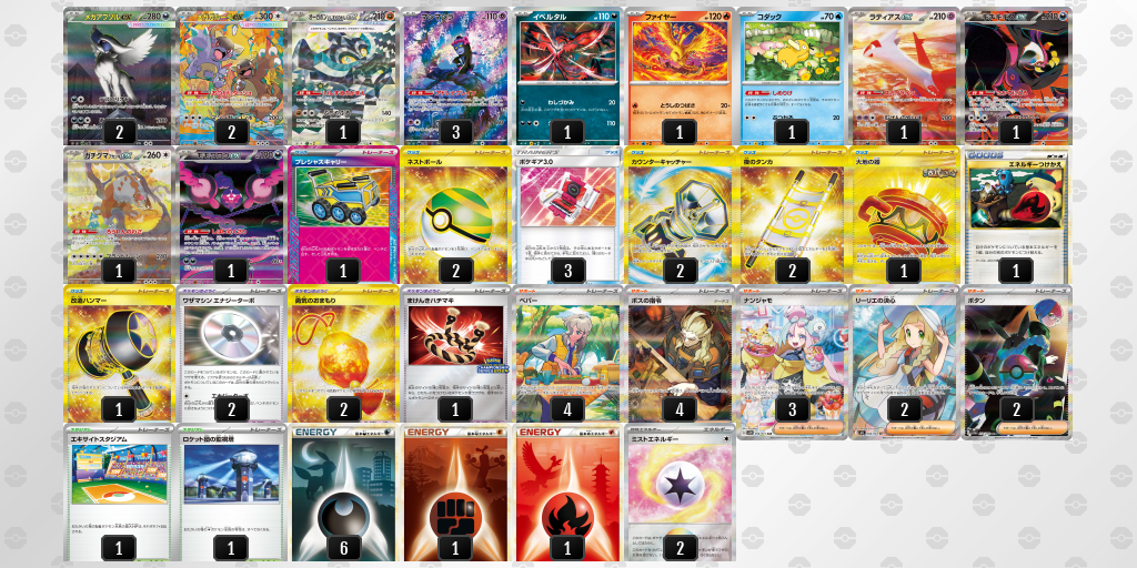 ベスト8 メガガルーラex 60枚デッキレシピ