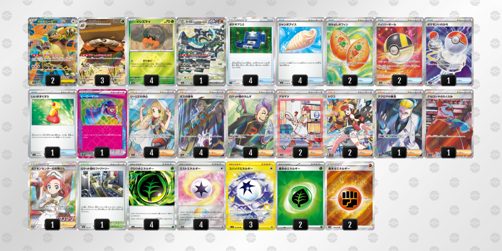 ベスト16 メガガルーラex 60枚デッキレシピ