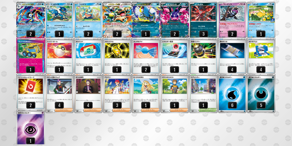 準優勝 メガガルーラex 60枚デッキレシピ