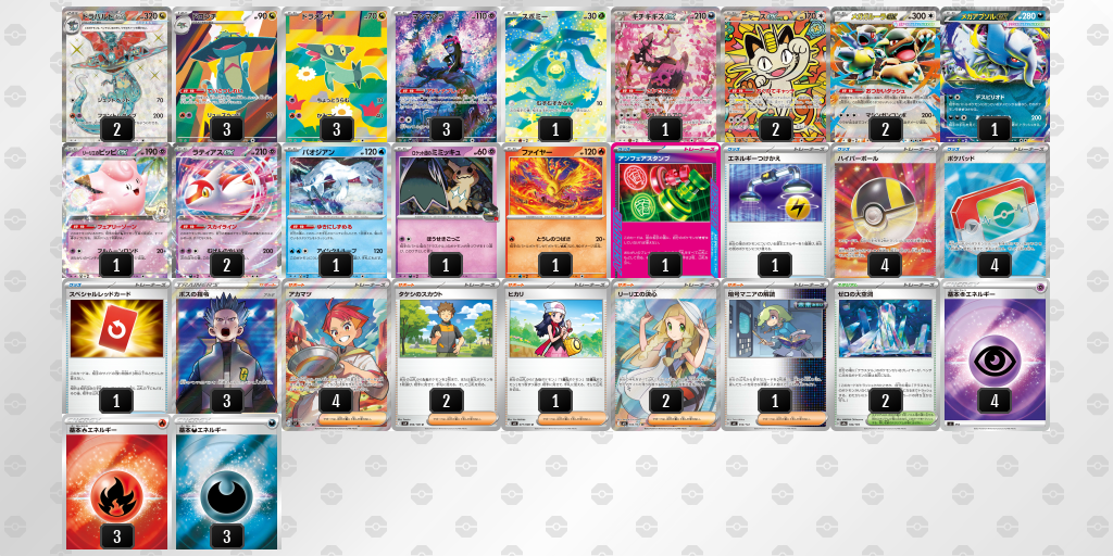ベスト8 メガガルーラex 60枚デッキレシピ
