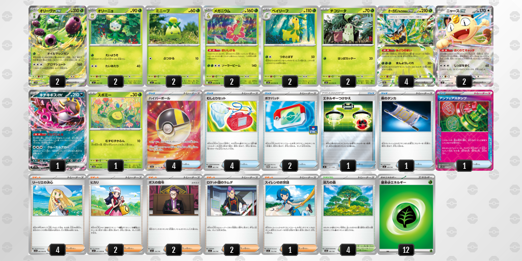 ベスト4 オーガポン みどりのめんex 60枚デッキレシピ