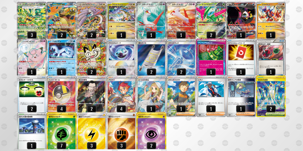 優勝 メガガルーラex／リーリエのピッピex 60枚デッキレシピ