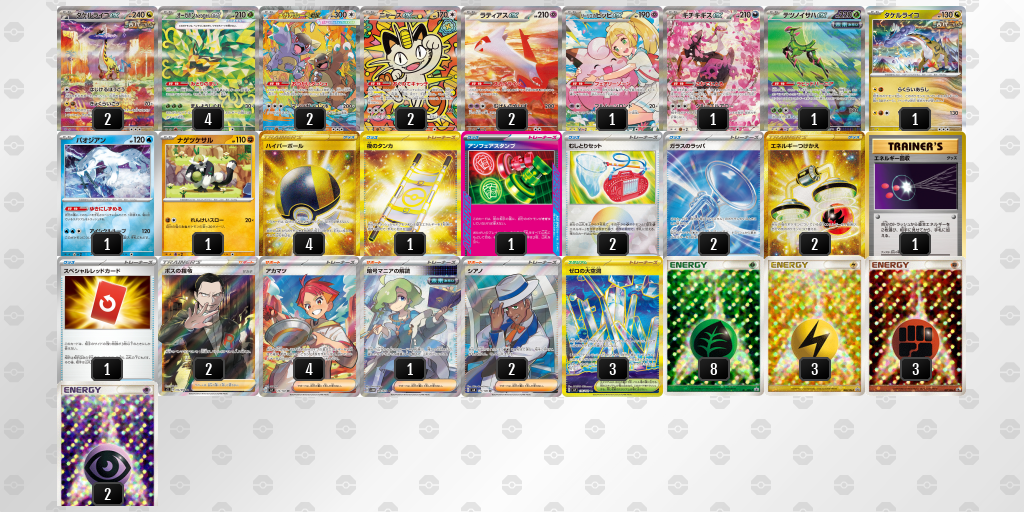 ベスト16 メガガルーラex／リーリエのピッピex 60枚デッキレシピ