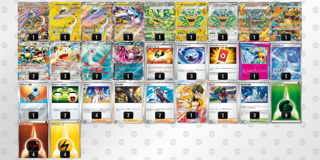 ベスト8 メガガルーラex 60枚デッキレシピ