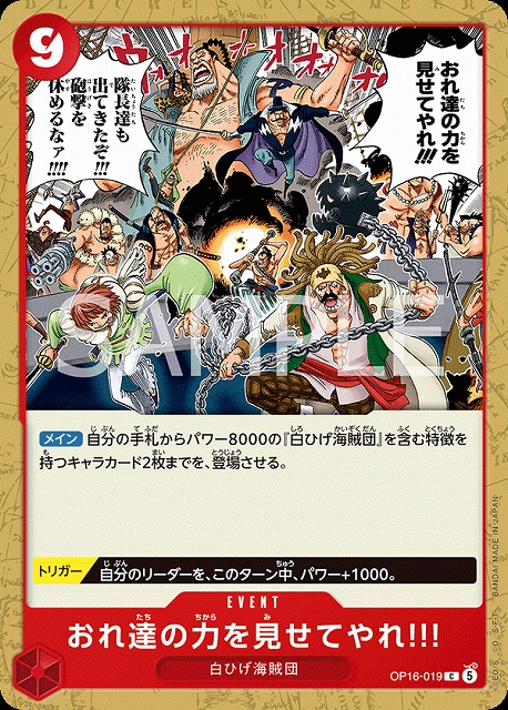 おれ達の力を見せてやれ!!!（C）